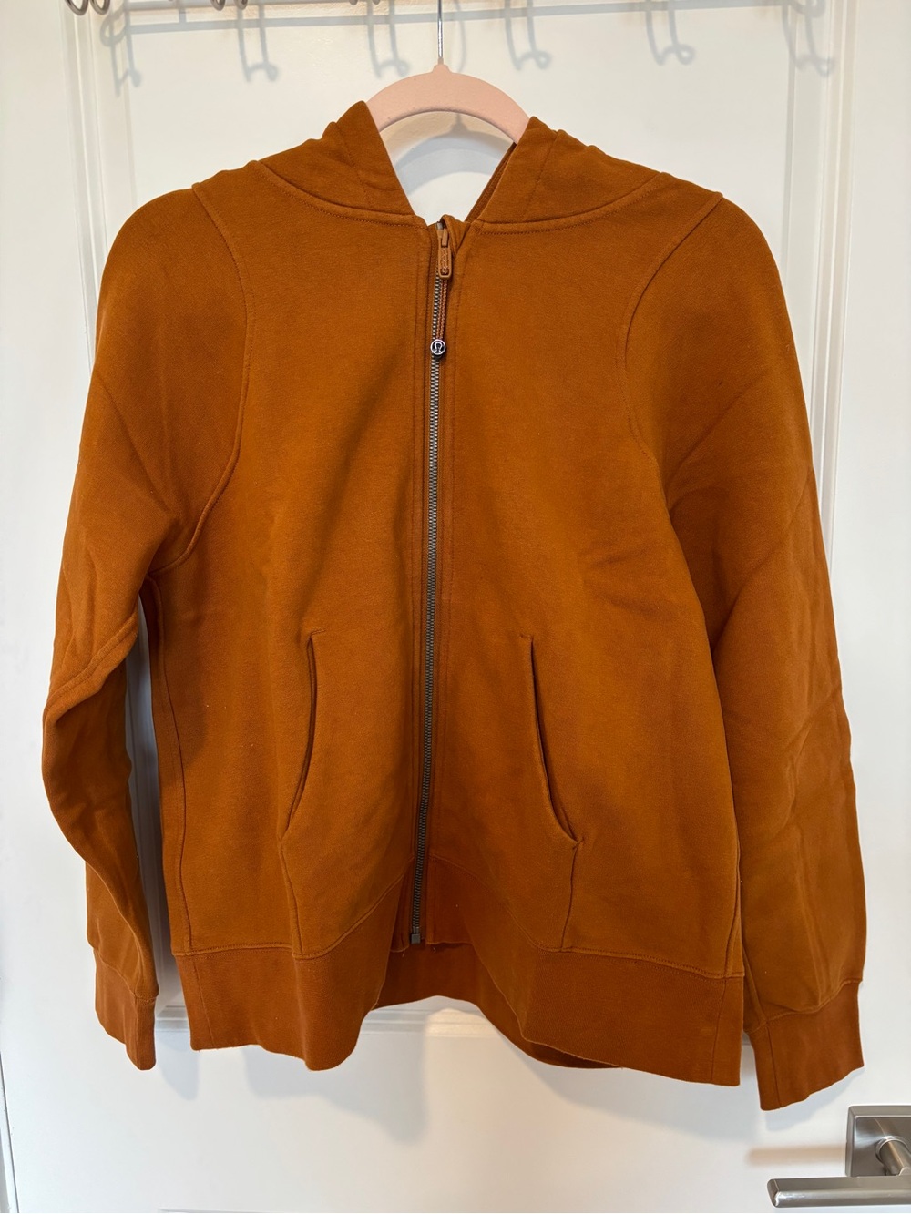 Lululemon Loungeful Full-Zip Hoodie Butternut Brown Size 8